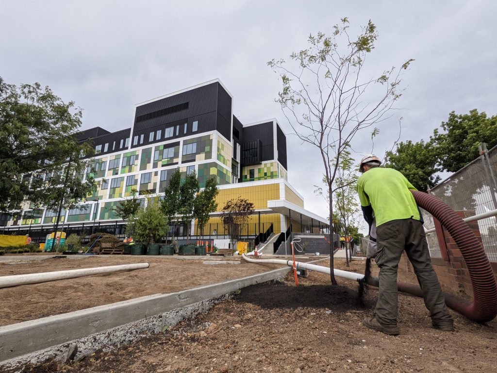 Scapeworks Australia Mulch, Soil and Gravel Blower Trucks Sydney